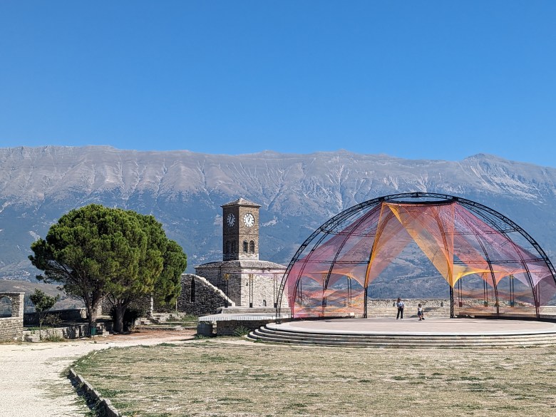 Gjirokaster miliatry fortress views